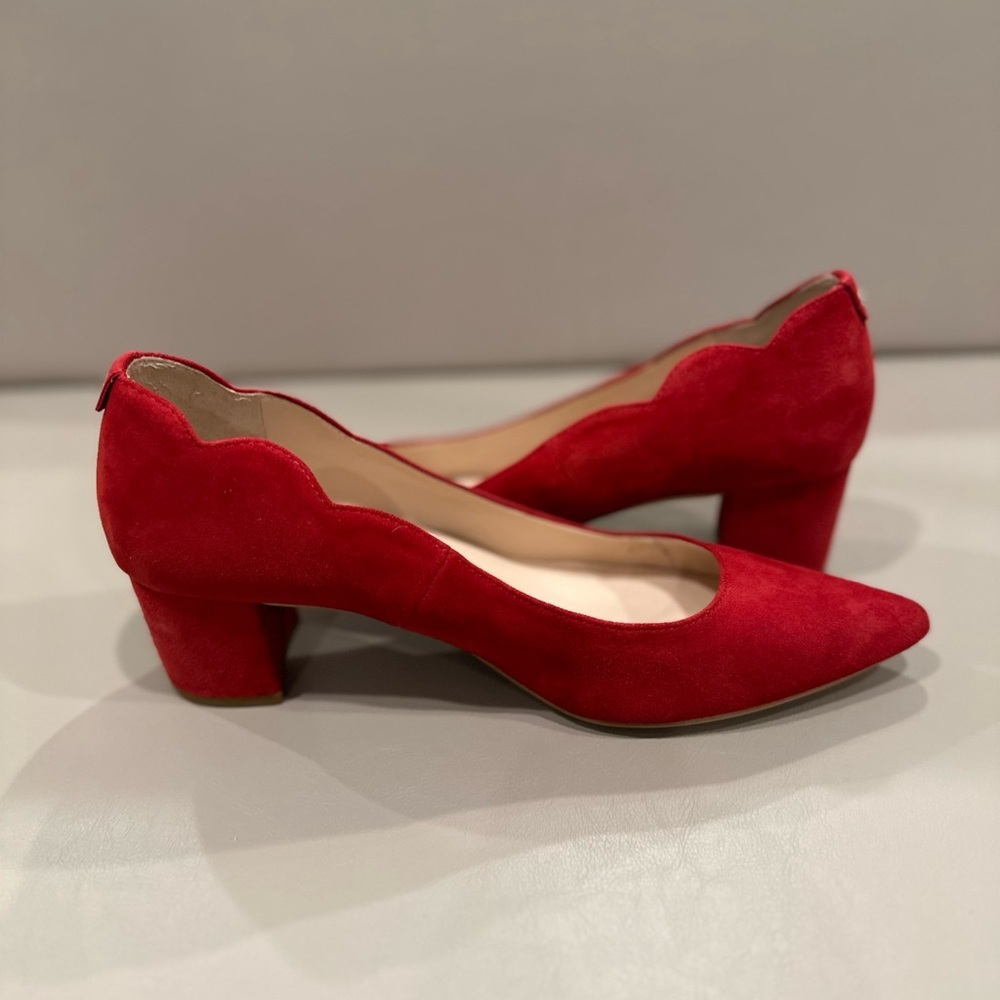 Kate Spade Red Suede Heels